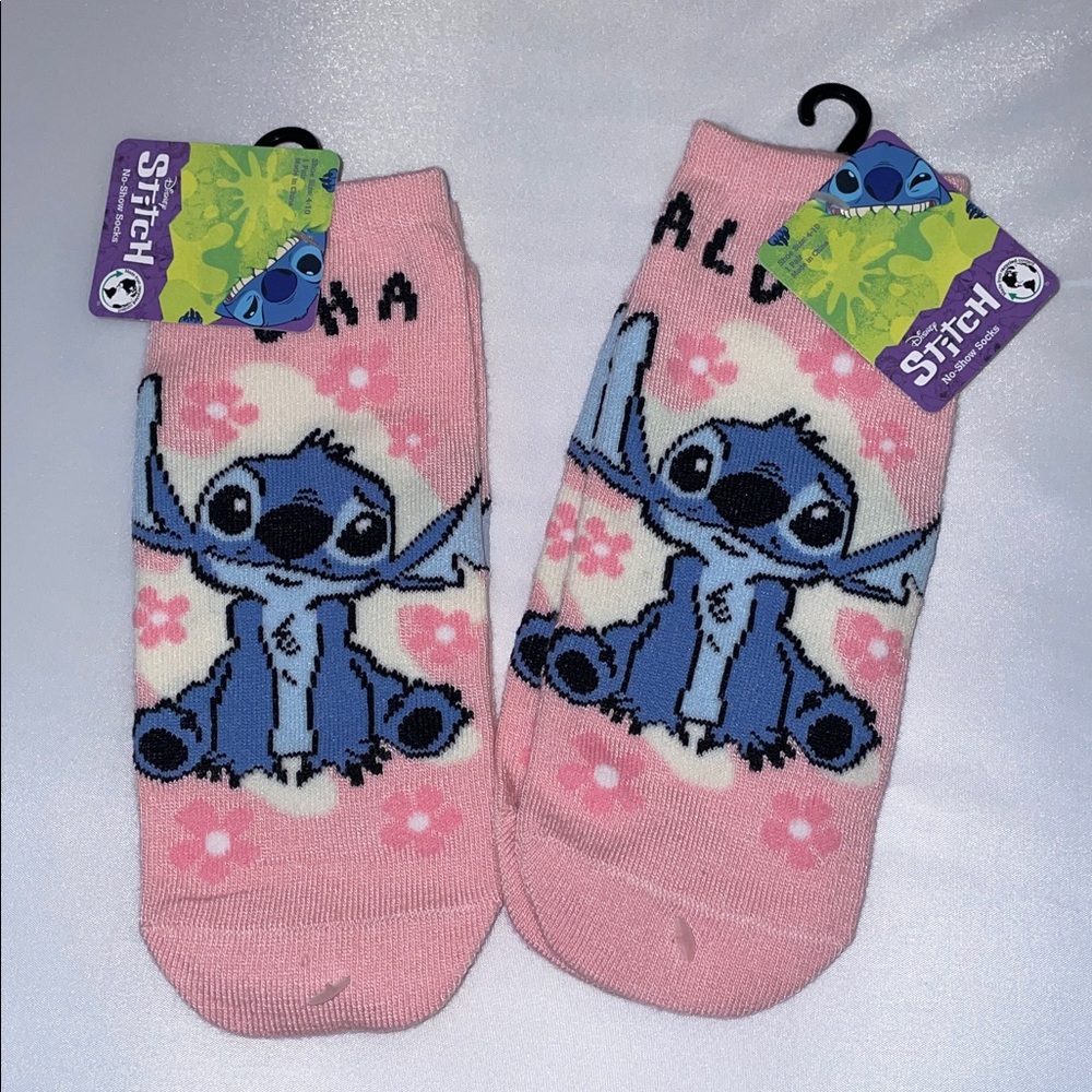 Disney Stitch Aloha Women’s No Show Socks 2 pair NWT